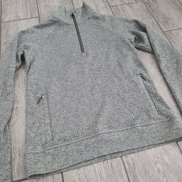 Lululemon Engineered Warmth Half Zip Pullover Grey Size 4 - Picture 4 of 11